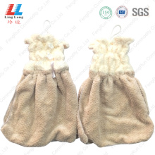 Clothes style absorbent hand use towel