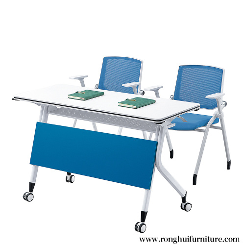 Silla de mesa plegable de oficina con juego de cojines