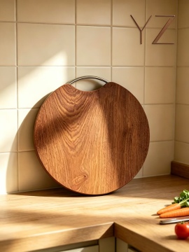 Round Bamboo Chopping Blocks Cutting Board