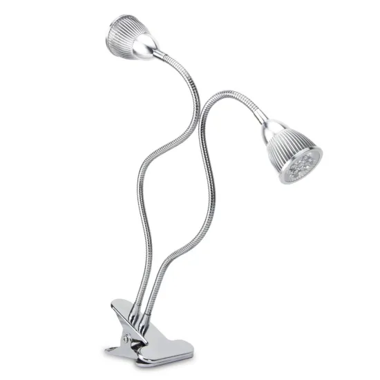 10W Desk Clip Grow Lamp dual head led grow light Flexible Gooseneck with Separate Control Switches Full Spectrum