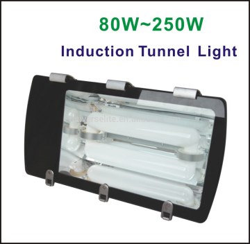 Kod IP65 Luaran, 80W ~ 250W Square InductionTunnel Light, Banjir Cahaya