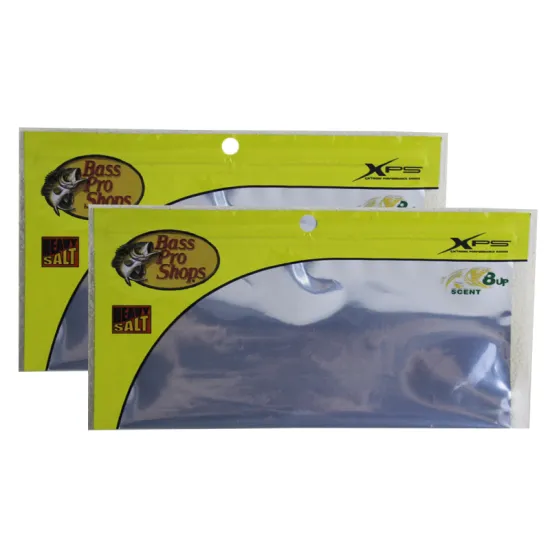 Custom printed mylar zipper ziplock soft plastic fishing lure packaging bags