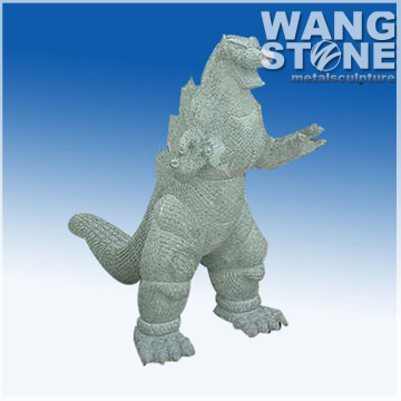 Carving Garden Stone Godzilla Statue