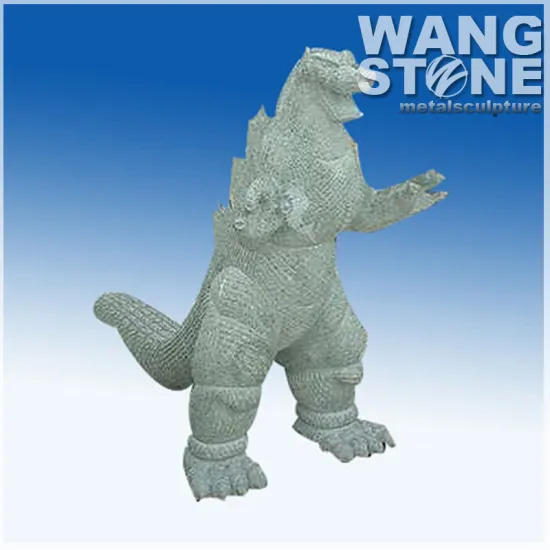 Carving Garden Stone Godzilla Statue