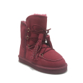 Girls Lace Up Fur Fur Lined Boots Outdoor