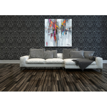 Downtown Streets New York Handmade Oil Painting