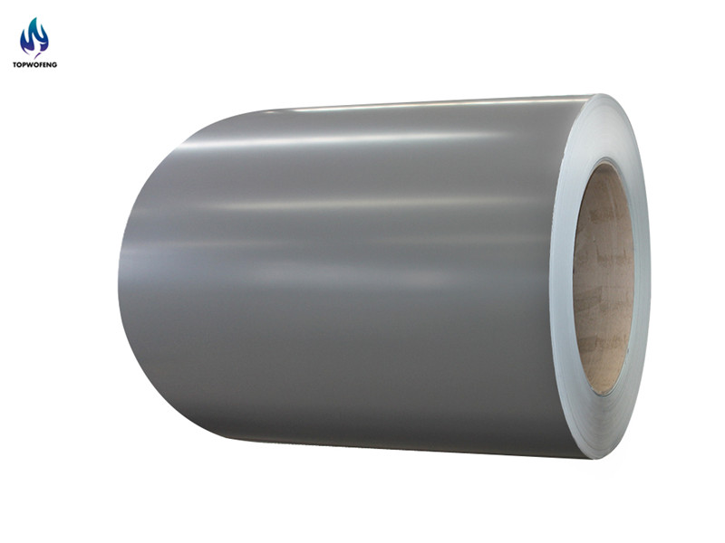 Flat colored galvanized steel