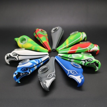 new design animal silicone smoking pipes