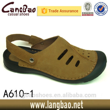 leather brown sandals flip flop men slipper
