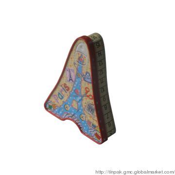 Eiffel Tower shaped candy tin