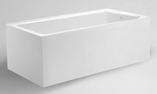 Bathtub With Headrest Small Shower Bathroom Square Simple Acrylic Bathtub