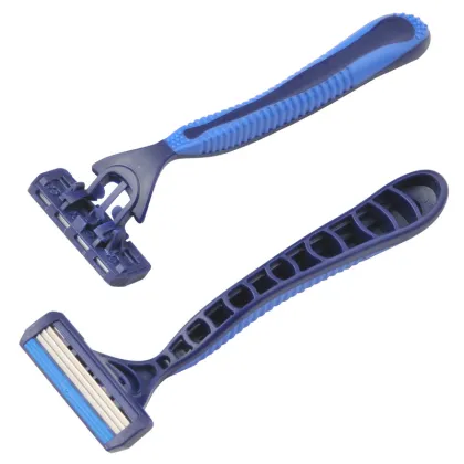 Triple Blade Disposable Razor Compete with Derby (KL-X301L)