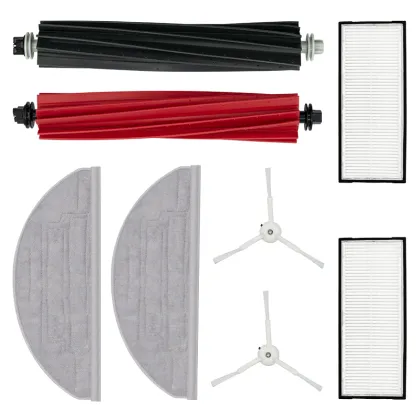 Roborock S8 Pro Ultra Robot Vacuum Cleaner Accessories Kit: 2 Filters, 2 Side Brushes, and Brush Included
