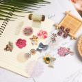 40Pcs/pack Mushroom Flowers Decorative Plant Paper Stickers DIY Handbook Diary Scrapbook Stickers School Stationery Supplies