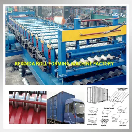 shipping container roof container making machine rollforming machine line