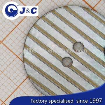 Manufacture Japanese Agoya shell button with printing logo