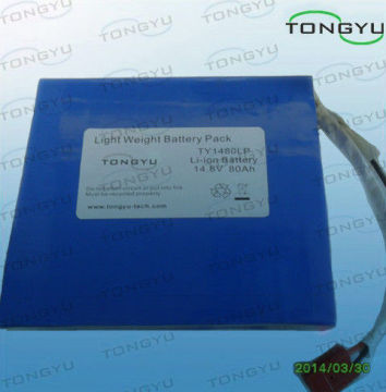 Lipo Solar Energy Storage Battery , 14.8v 80ah Pack For Communication Backup Power