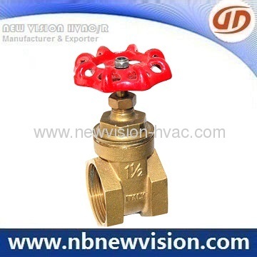 1 1/2" Brass Gate Valve 