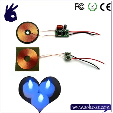 Wireless Charging LED Electronic Candle Solution PCBA