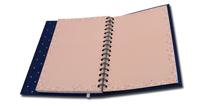 New design spiral eco-friendly recycle notebook 