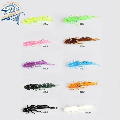 Topmouth Culter Soft Bait - Bear King Lure 6cm 1.25g 10 Pieces for Sea & Freshwater Fishing