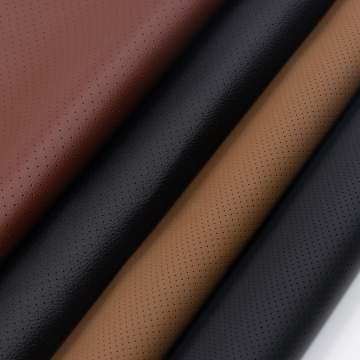 Supplier in Ningbo Offers Perforated Imitation Leather Leatherette Material for Car Interior Decorations and Accessories