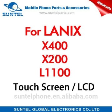 Whosale mobile phone parts lcd touch screen display for Lanix x400 x200 L1100