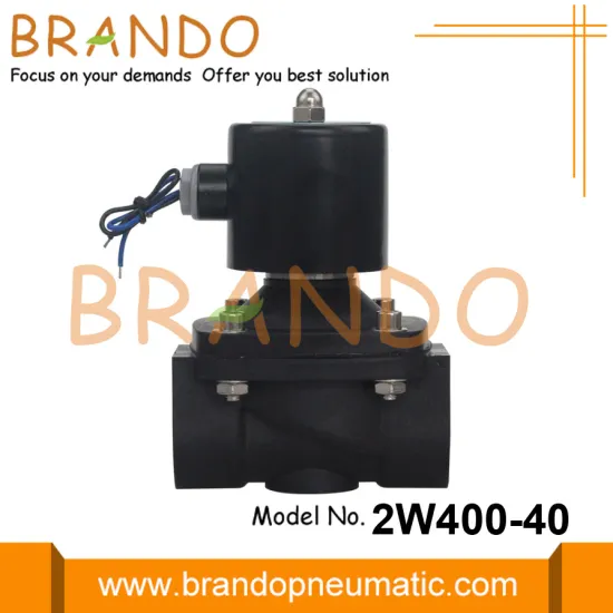 1 1/2'' Water Plastic Solenoid Valve 110VAC 220VAC