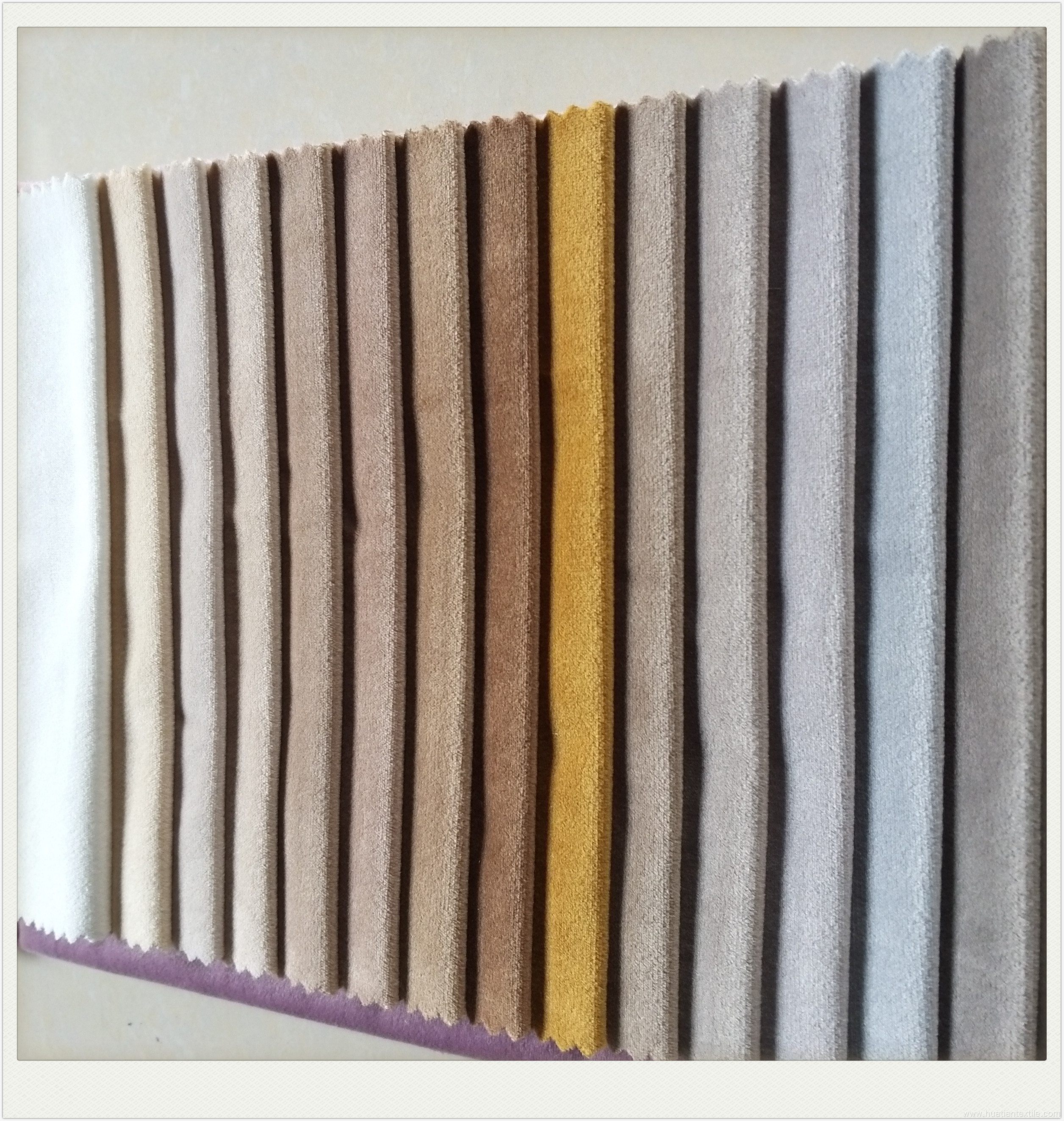 Velvet sofa fabric for home textile upholstery use