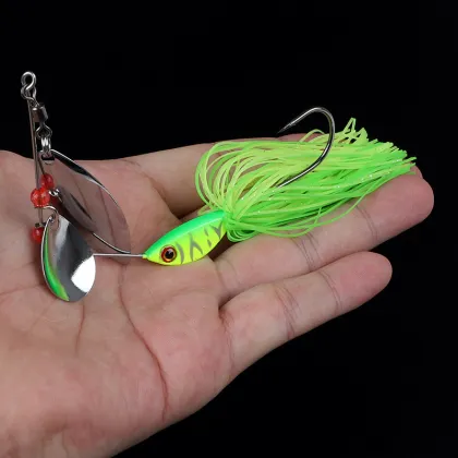 Booyah Jig Bait Indiana Slow Willow Leaf Spinner Fishing Lures 21g 28g SUPERIORFISHING