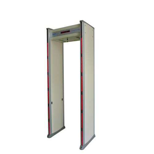 Seis zonas de marco de puerta detector de metales