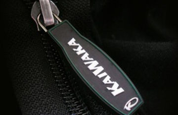 Personalized Rope Silicone Custom Zipper Pull / Puller With Embossed Logo For Clothes