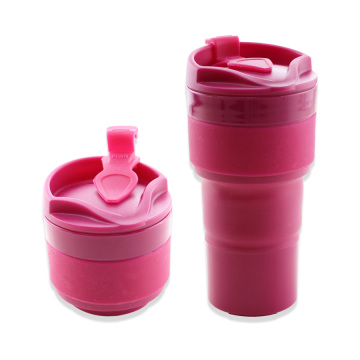 Silicone Collapsible Coffee Cup With Lid For Outdoor