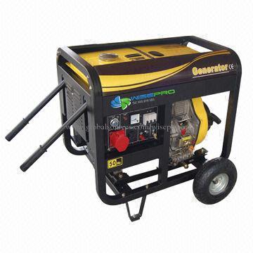 Portable diesel generator, 5000W, 5kW, 5kVA, low noise, EPA certificate