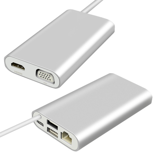 USB C σε HDMI / VGA / PD / USB3.0 Προσαρμογέας τύπου c