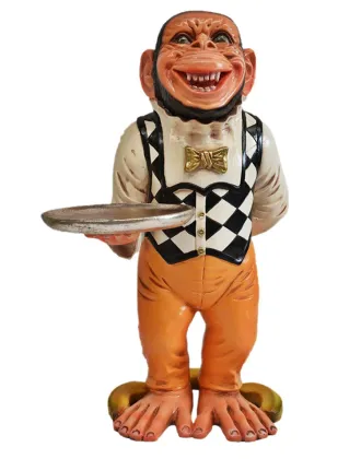 Home Style Decoration Life Size Resin Monkey Butler Statues