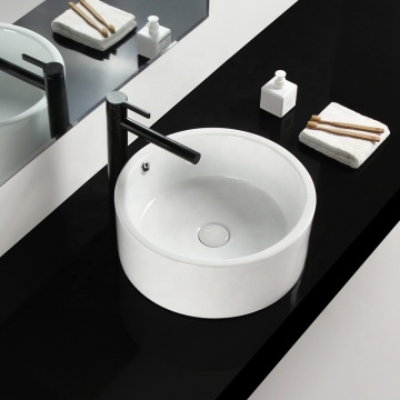 High Quality White Round Above Counter Art Basin for Bathroom Vanities