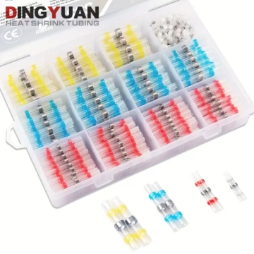 Solder Seal Wire Connectors - 300PCS DINGYUAN 26-10AWG Marine Heat Shrink Butt Splicing Sleeves