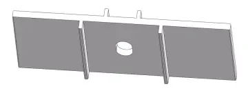 Solar aluminum Middle bracket