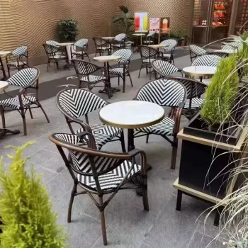 High-Quality Rattan Dining Chair for Balcony and Garden
