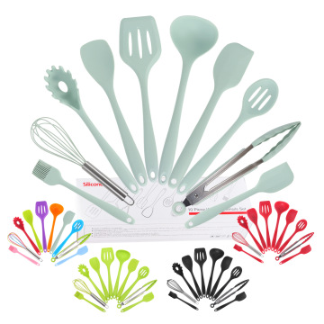 Custom 10-Piece Silica Gel Kitchen Utensil Set with Cutting Board