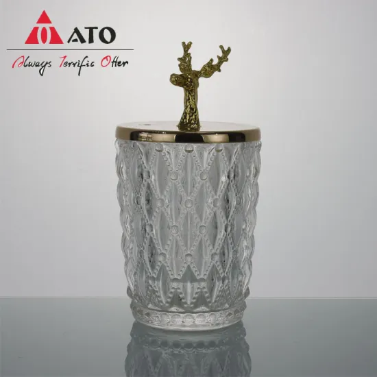 ATO Glass Candy Living Room Jar with LID