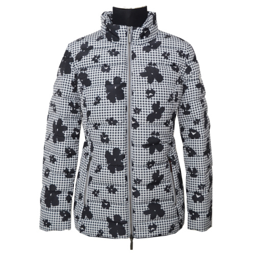 Ladies printed padding jacket flower pattern