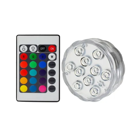 IP68 Waterproof RGB 10 LED Pool Light - Submersible Underwater Garden Lamp