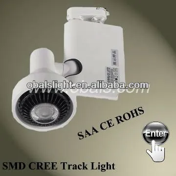 zhongshan obals,38W COB Cree LED track lights LED,LED track lighting White/Black housing with CE RoHS SAA approved