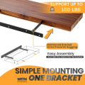 حامل رف عائم عالي التحمل مقاس 24 بوصة مخفي
