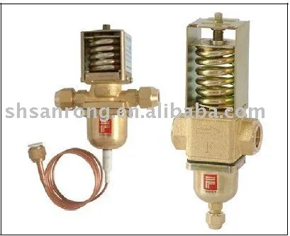 Temperature actuated water valve