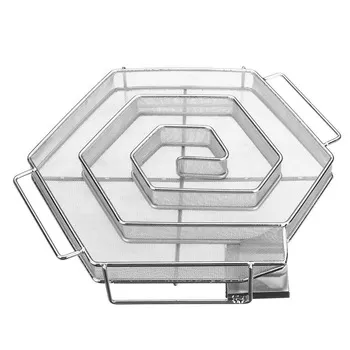 Portable Stainless Steel Cold Smoke Generator for BBQ Grill Smoking with Hexagonal Design