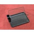 black folding dish rack