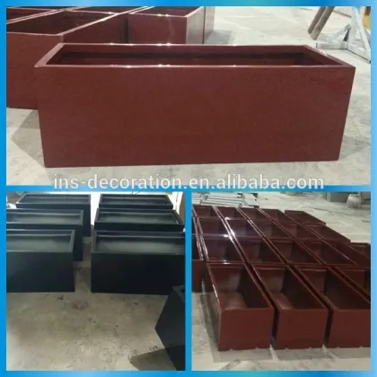 Long rectangular flower pot